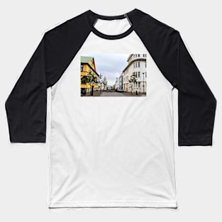 Iceland Reykjavik Street Scene Baseball T-Shirt